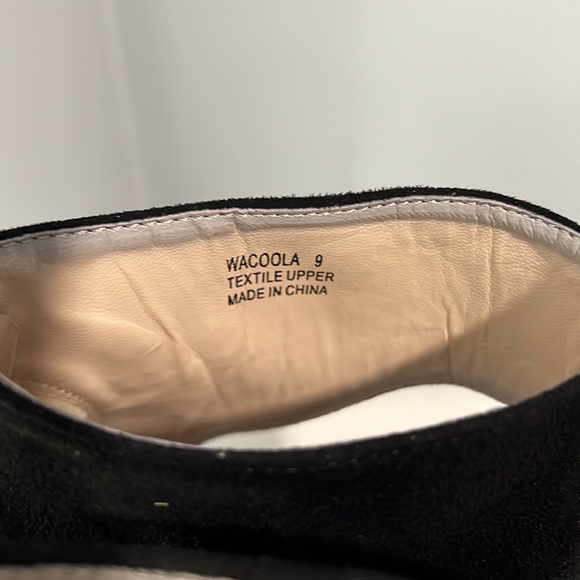 New N.Y.L.A. 'Wacoola' black strappy knotted wedges - Picture 7 of 9